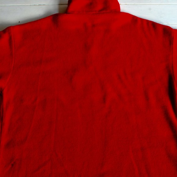 Oversized 90s Vintage Air NIKE Red Fleece Quarter Zip Sweater - Picture 4 of 5